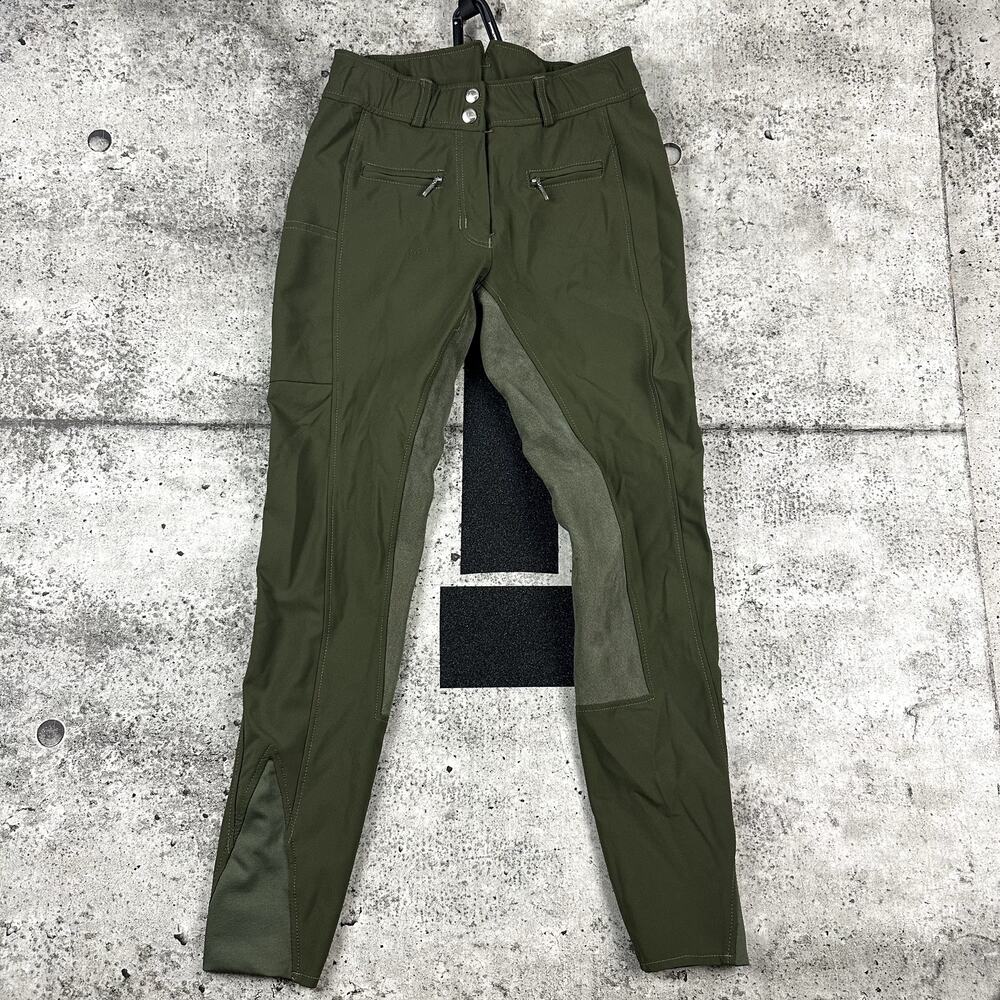 HKM Horse Riding Pants Olive Green Size 26x29